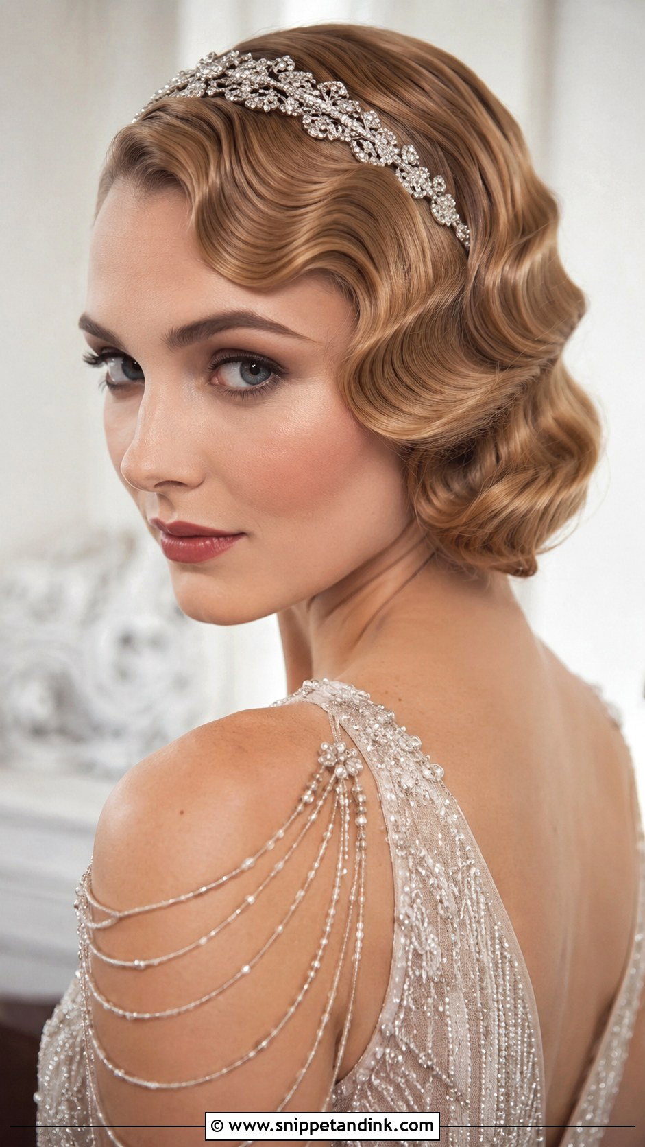 Vintage Finger Waves for Shoulder Length Hair - Snippet and Ink - 20 Wedding Hair for Shoulder Length Hair Ideas