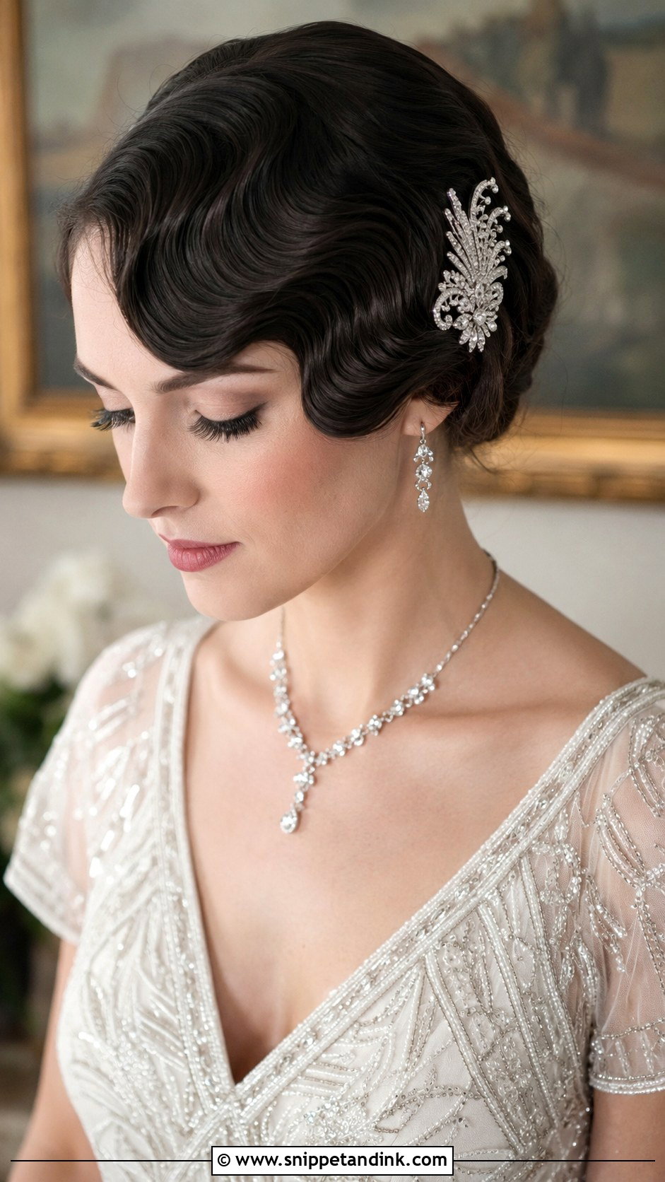 Vintage Finger Waves for Wedding - Snippet and Ink - 20 Haircut for Wedding Ideas