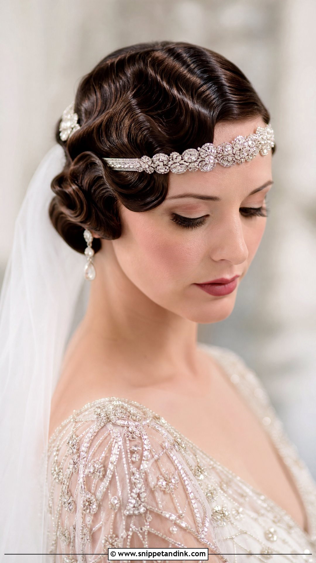 Vintage Finger Waves for Wedding - Snippet and Ink - 20 Wavy Hairstyle for Wedding Ideas