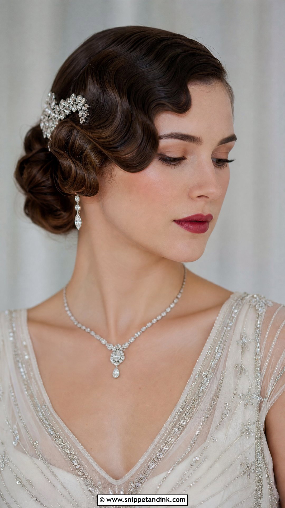 Vintage Finger Waves for Wedding - Snippet and Ink - 25 Front Hairstyle for Wedding Ideas