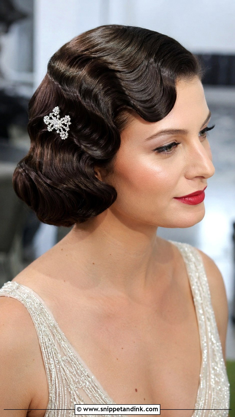 Vintage Finger Waves for Wedding - Snippet and Ink - 25 Hairstyles for Wedding Function