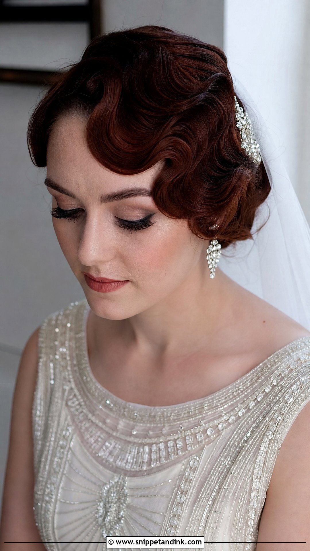 Vintage Finger Waves for Wedding - Snippet and Ink - 20 Front Hairstyles for Wedding