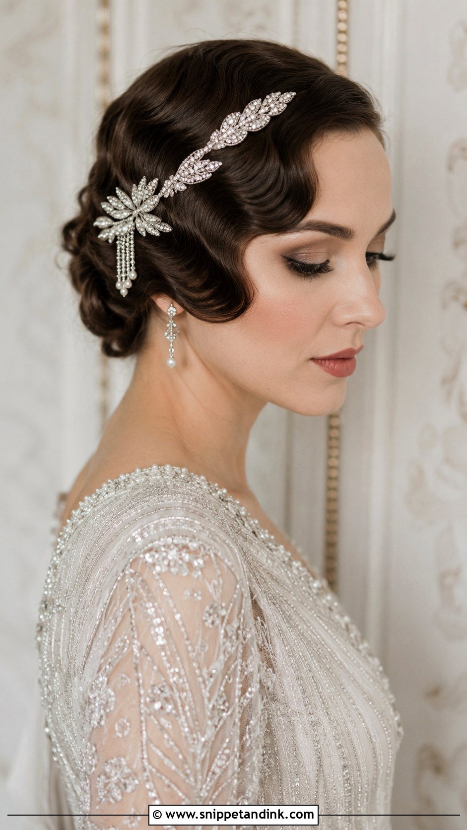 Vintage Finger Waves for a Wedding - Snippet and Ink - 20 Hairstyle for a Wedding Ideas
