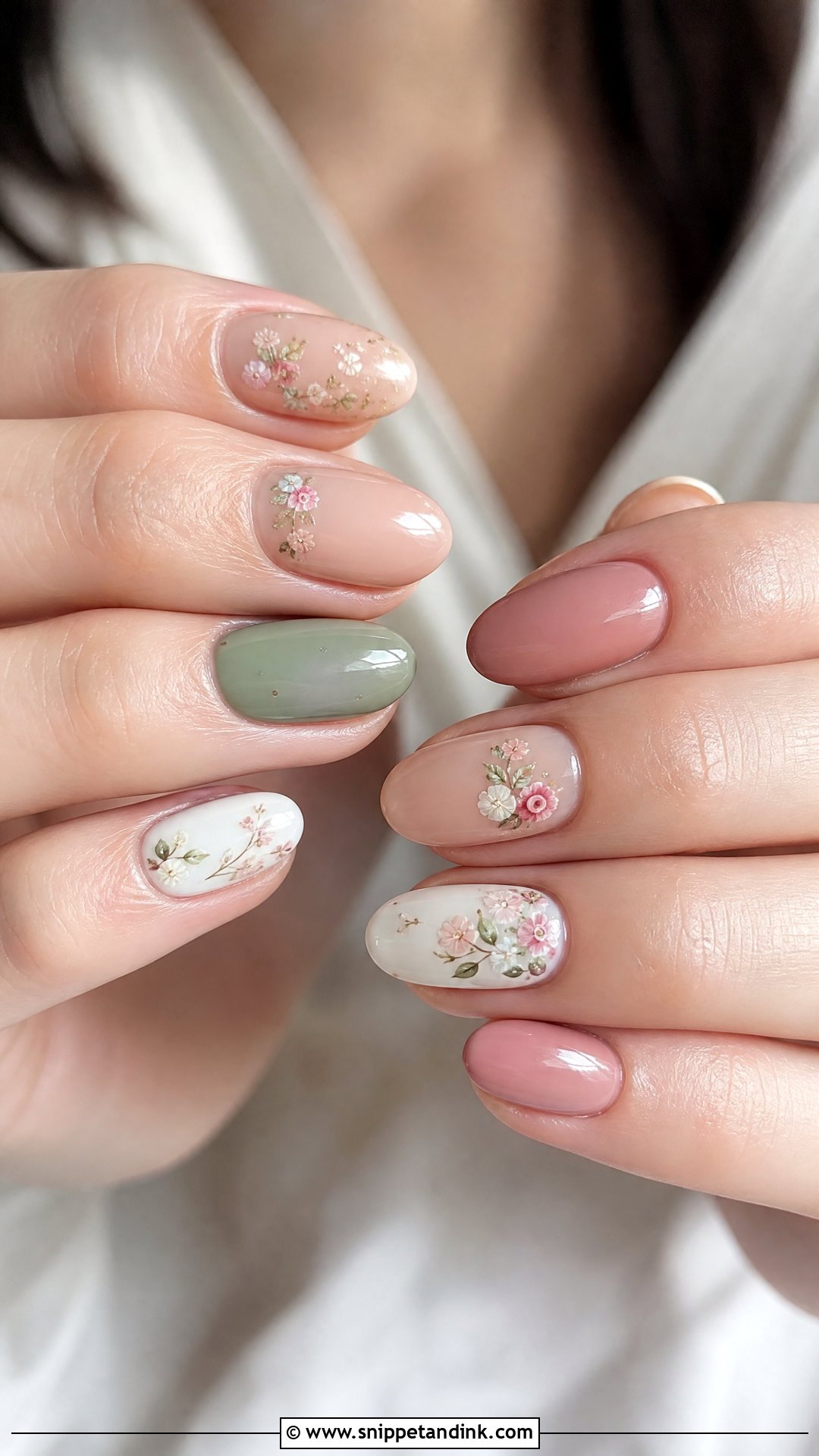 Vintage Floral Wedding Nails - Snippet and Ink - 20 Vintage Wedding Nails
