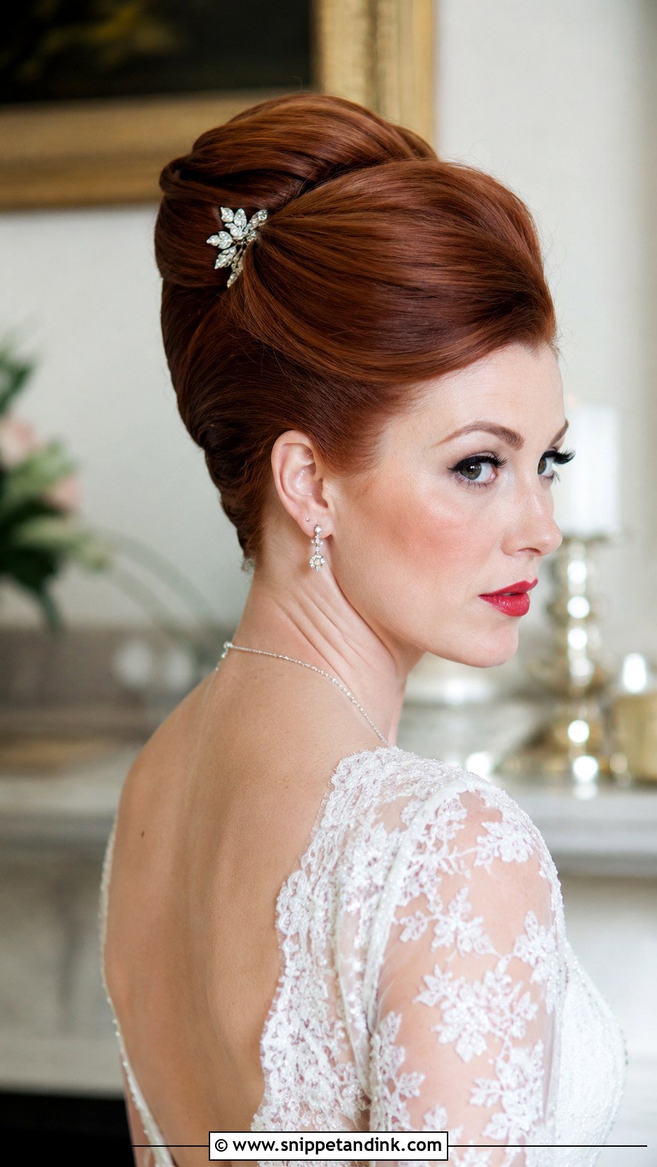 Vintage French Twist With Hand Tied Extensions - Snippet and Ink - 20 Wedding Hair Extensions