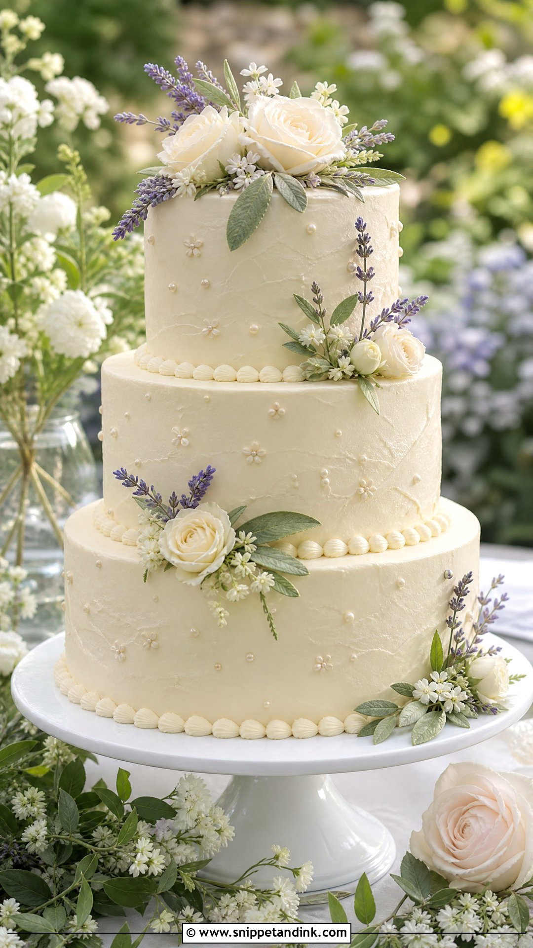 Vintage Garden Wedding Cake - Snippet and Ink - 20 Vintage Wedding Cakes