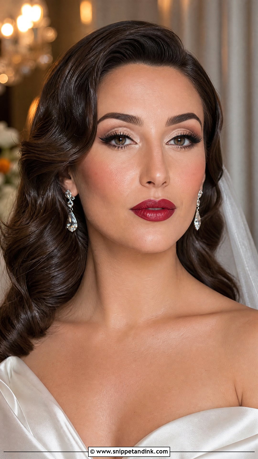 Vintage Glam Bridal Makeup - Snippet and Ink - 25 Vintage Bridal Makeup Ideas