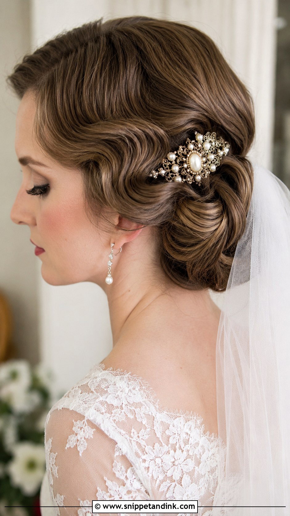 Vintage Hair Clip for Bride - Snippet and Ink - 20 Bridal Hair Clips Ideas