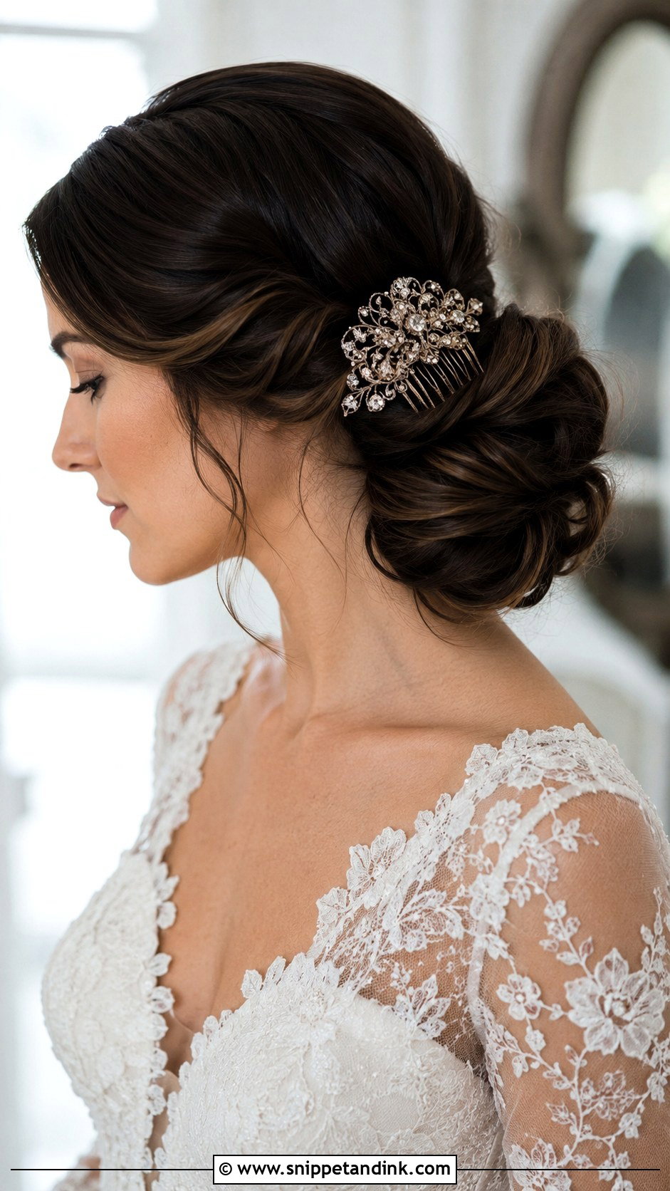 Vintage Hair Comb for Wedding - Snippet and Ink - 20 Wedding Hair Jewelry Ideas