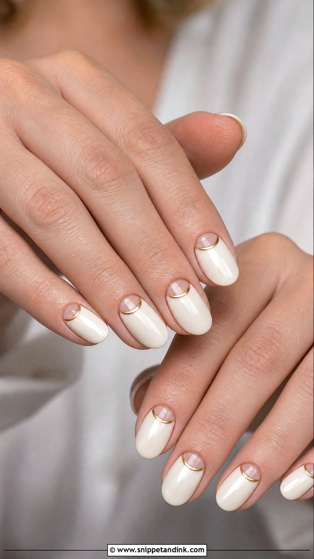 Vintage Half Moon Wedding Nails - Snippet and Ink - 20 Vintage Wedding Nails for Bride