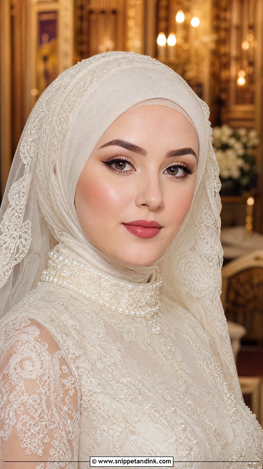 Vintage Hijab Wedding Makeup - Snippet and Ink - 20 Hijab Wedding Makeup Look Ideas