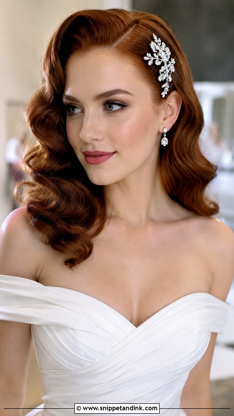 Vintage Hollywood Curls For Wedding - Snippet and Ink - 30 Curls Hairstyles for Wedding