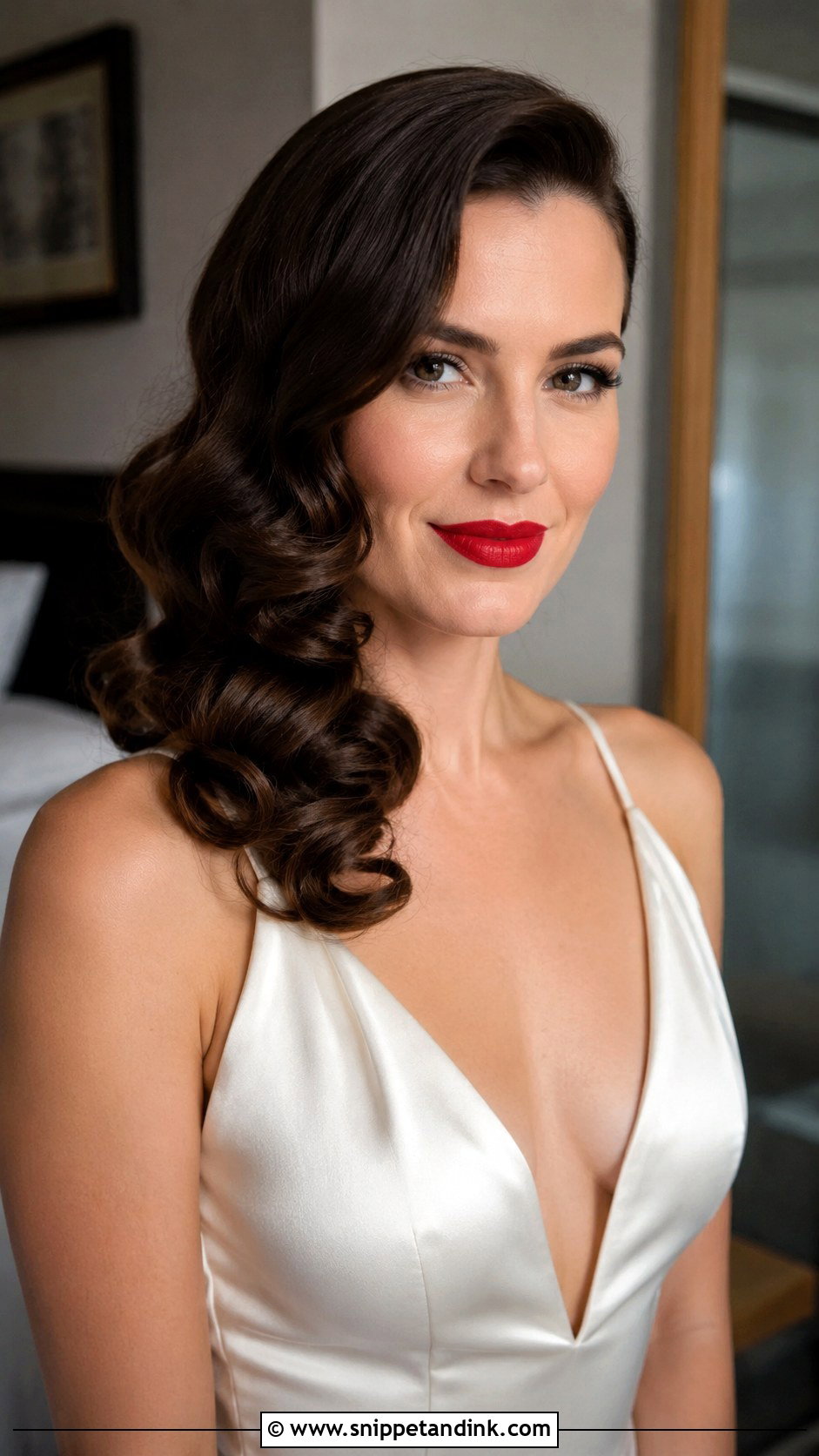 Vintage Hollywood Side Curls - Snippet and Ink - 20 Side Curls Wedding Hair