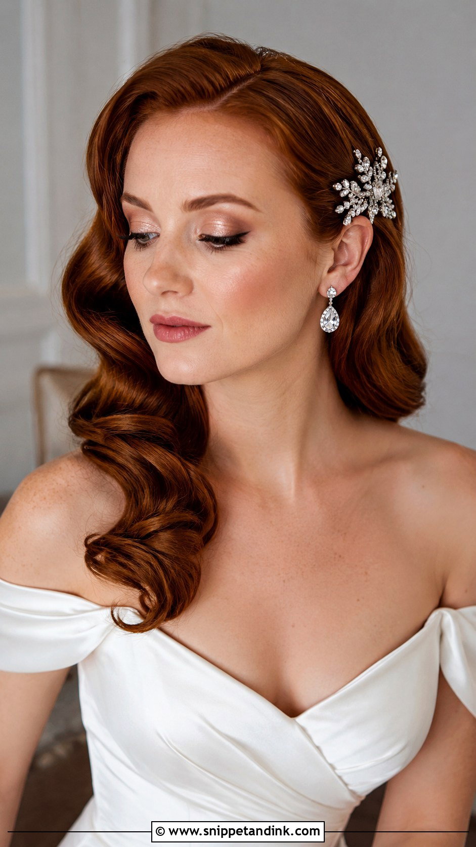 Vintage Hollywood Waves - Snippet and Ink - 20 Hairstyles for Weddings the Bride