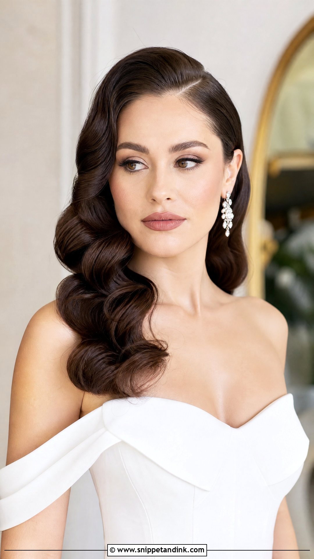 Vintage Hollywood Waves - Snippet and Ink - 20 Wedding Hair Inspo Ideas