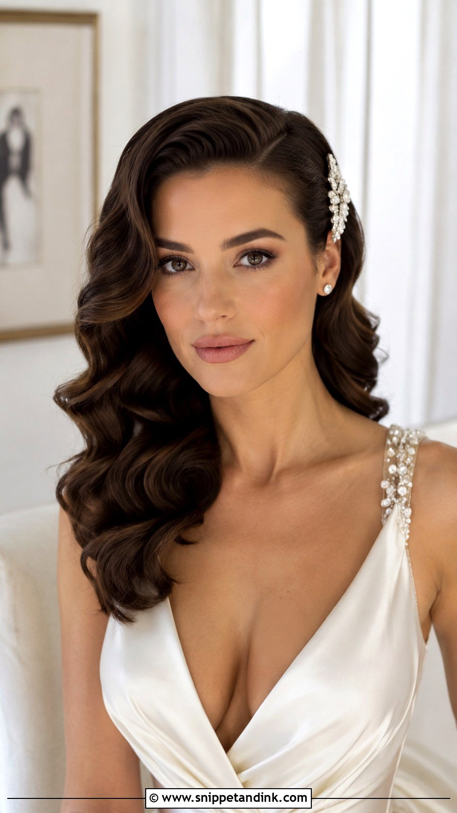 Vintage Hollywood Waves Bridal Style - Snippet and Ink - 20 Traditional Bridal Hairstyles