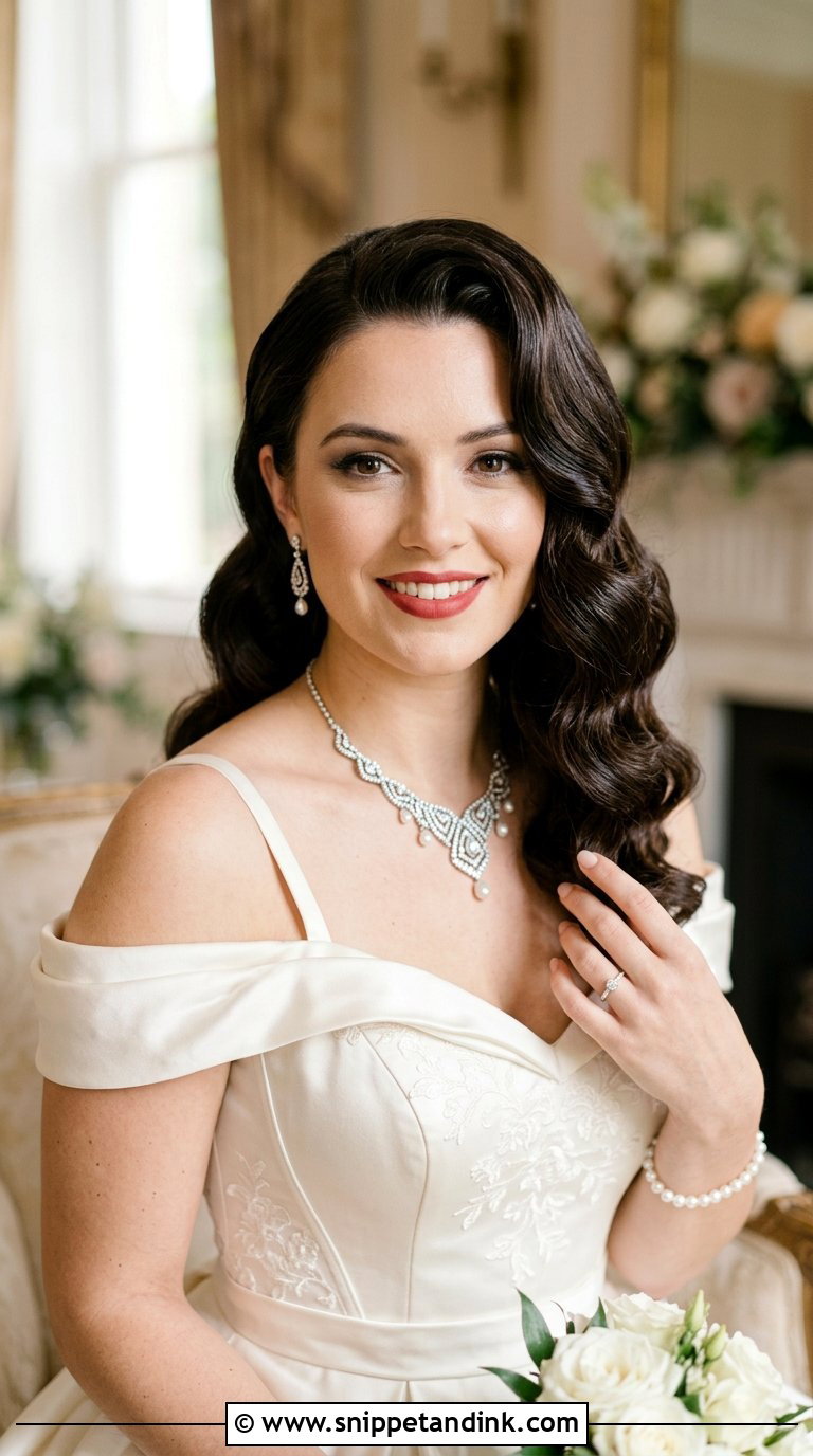 Vintage Hollywood Waves Bridal Wig - Snippet and Ink - 20 Bridal Wig Hairstyles