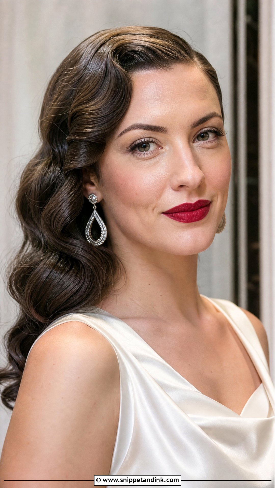 Vintage Hollywood Waves Wedding Hairstyle - Snippet and Ink - 20 Unique Wedding Hairstyles