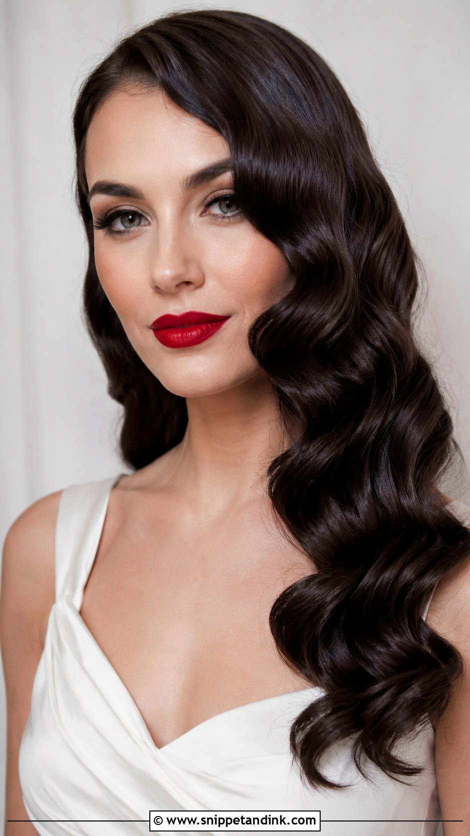 Vintage Hollywood Waves Wedding Hairstyle - Snippet and Ink - 25 Best Wedding Hairstyles