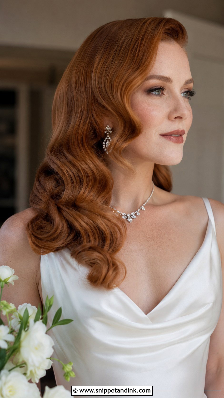 Vintage Hollywood Waves for Brides - Snippet and Ink - 25 Bridal Hair Inspo Ideas