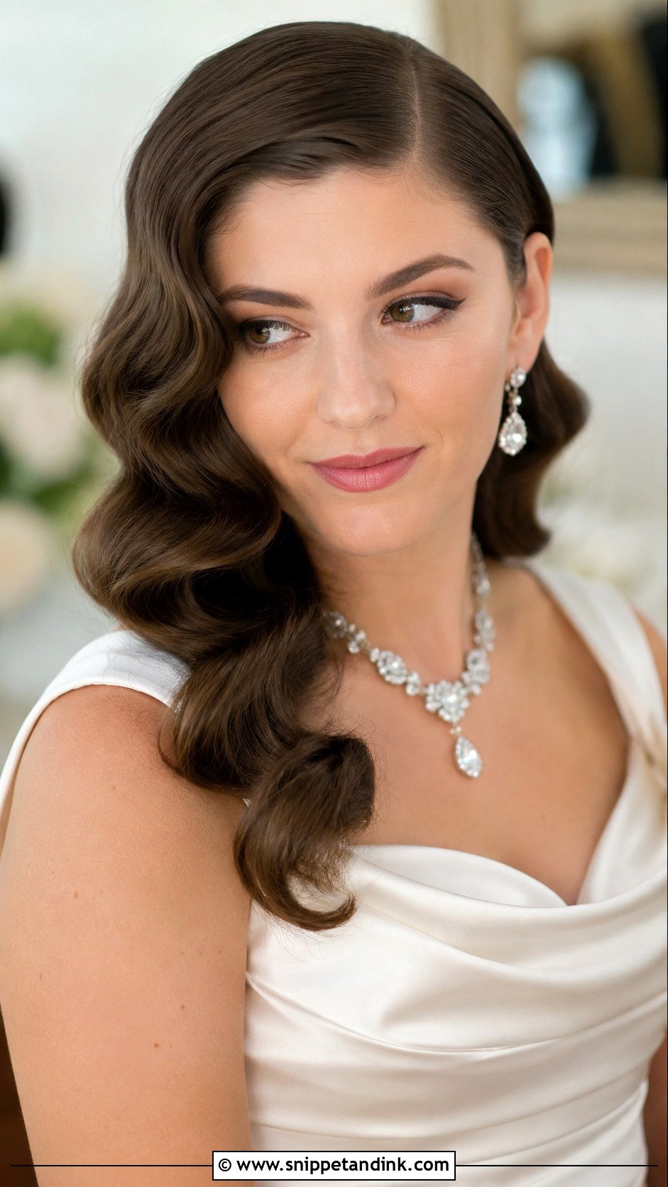 Vintage Hollywood Waves for Brides - Snippet and Ink - 30 Hairstyle for Bride Ideas