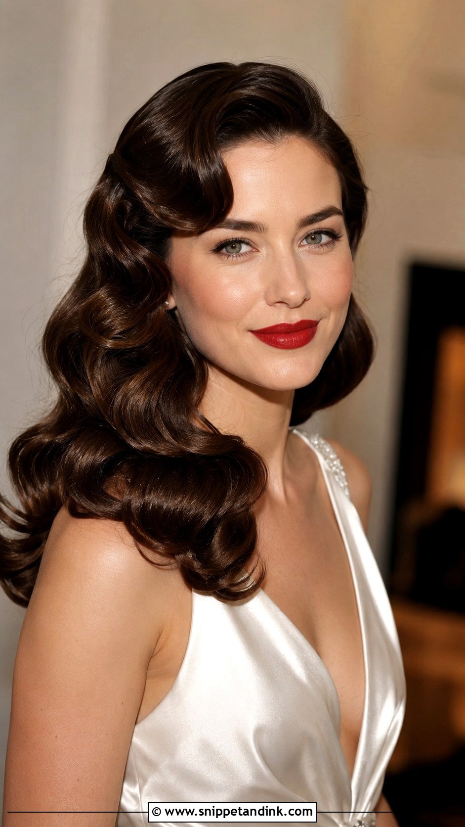 Vintage Hollywood Waves for Brides - Snippet and Ink - 20 Hair Idea for Wedding Ideas