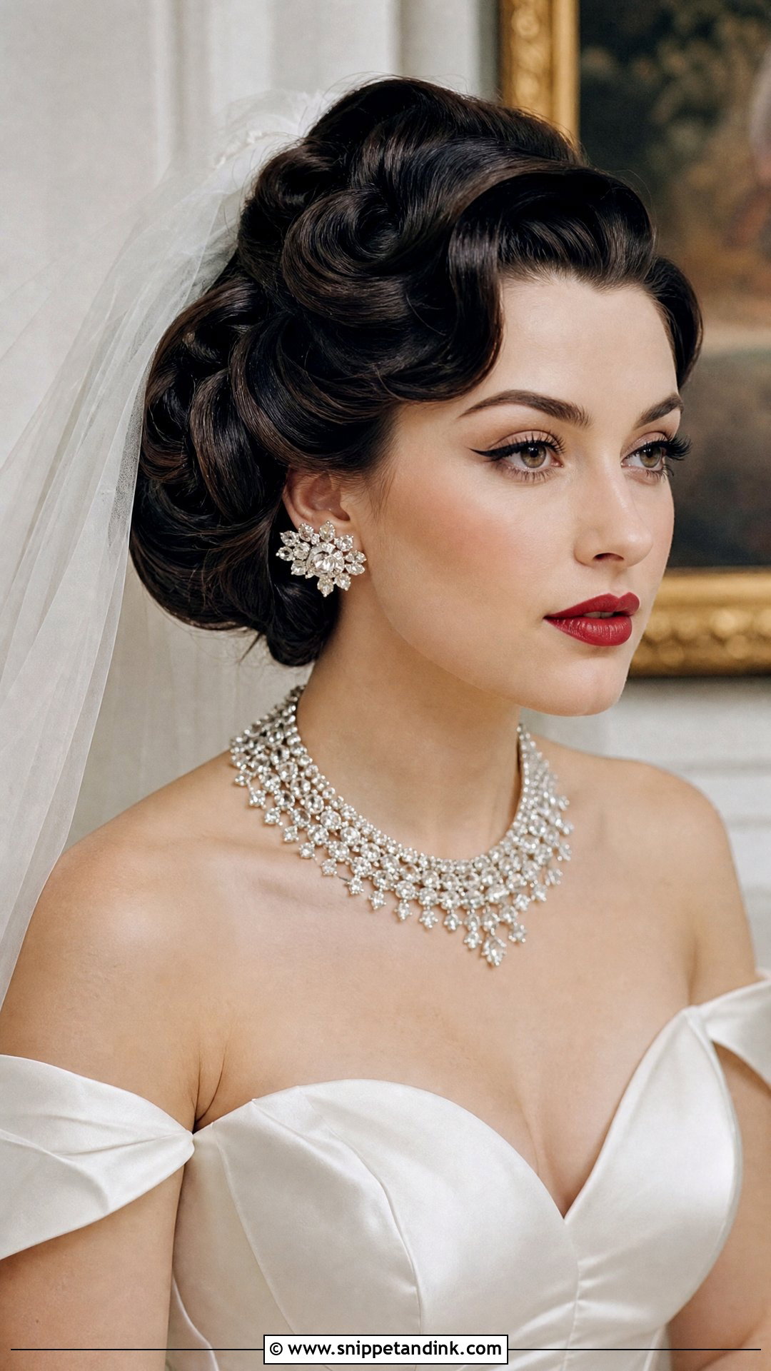 Vintage Inspired Bridal Updo - Snippet and Ink - 25 2025 Bridal Hair Ideas