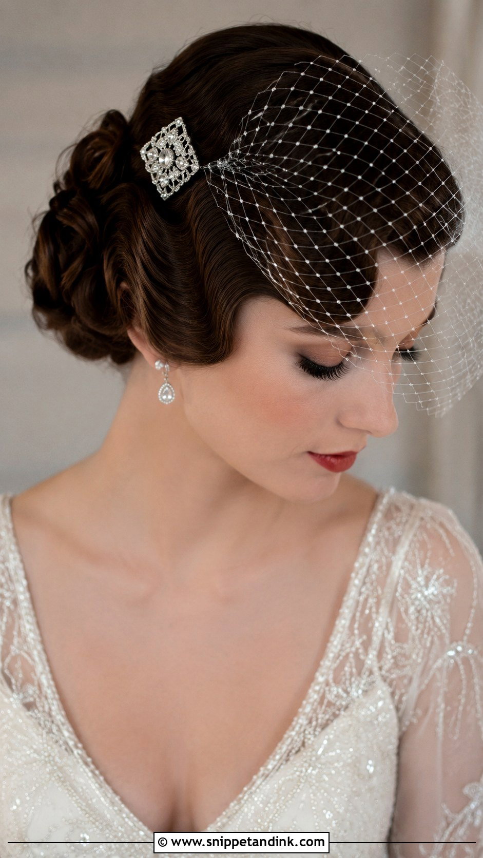 Vintage Inspired Bridal Updo - Snippet and Ink - 20 Hair Styles for Brides