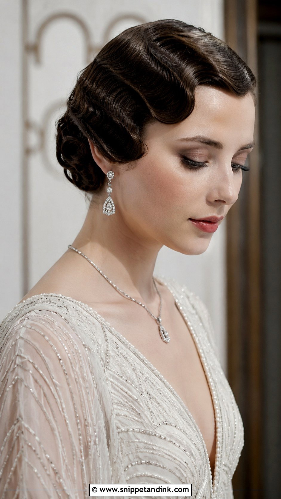 Vintage Inspired Finger Waves - Snippet and Ink - 25 Ethereal Wedding Hair Ideas