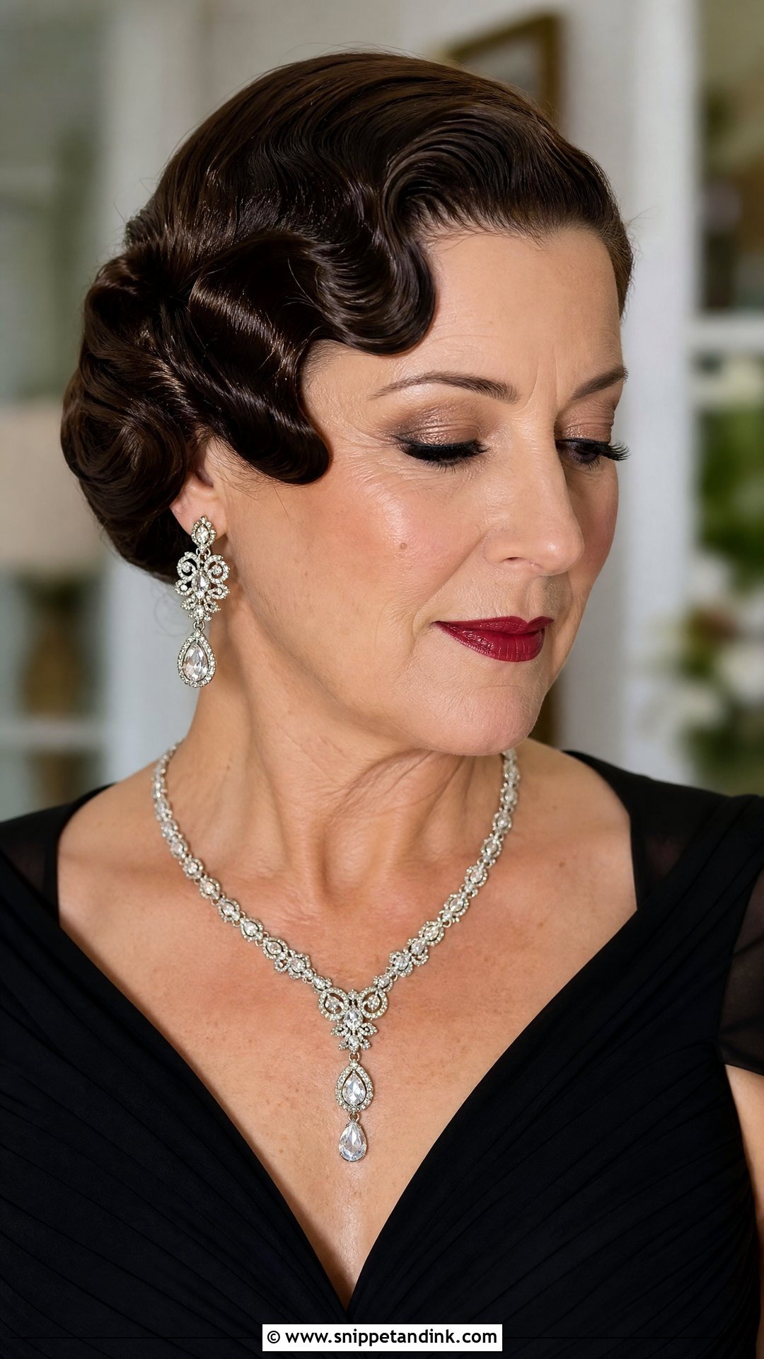 Vintage Inspired Finger Waves - Snippet and Ink - 20 Hairstyle for Mother of the Bride Ideas