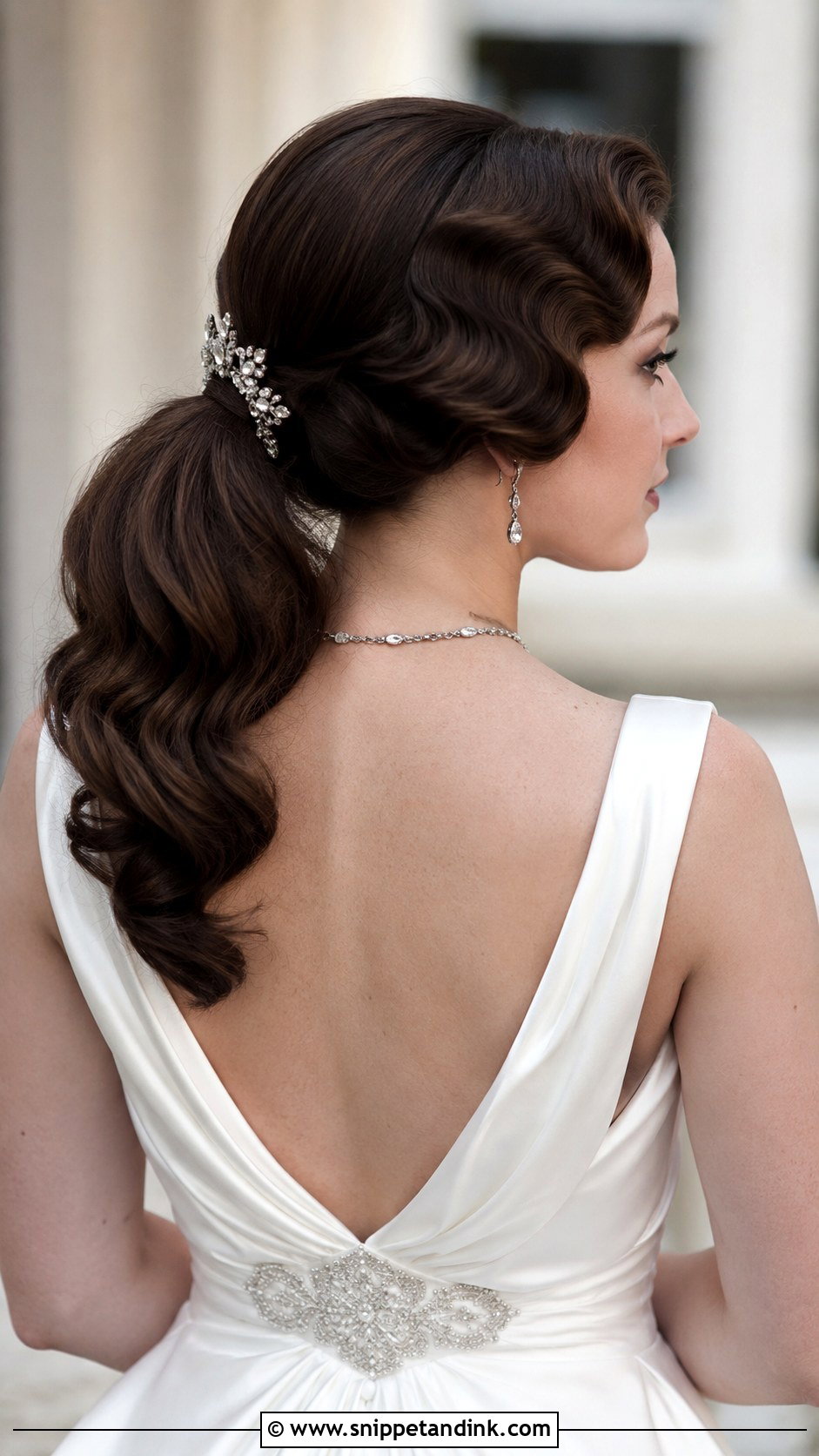 Vintage Inspired Ponytail for Wedding - Snippet and Ink - 30 Ponytail Hairstyles for Wedding