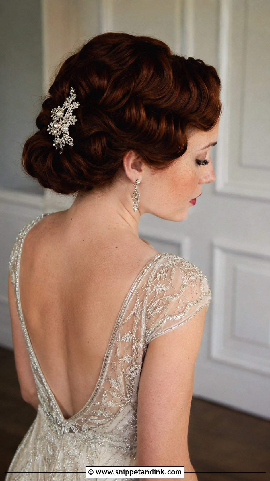 Vintage Inspired Textured Updo - Snippet and Ink - 20 Textured Wedding Updo Ideas