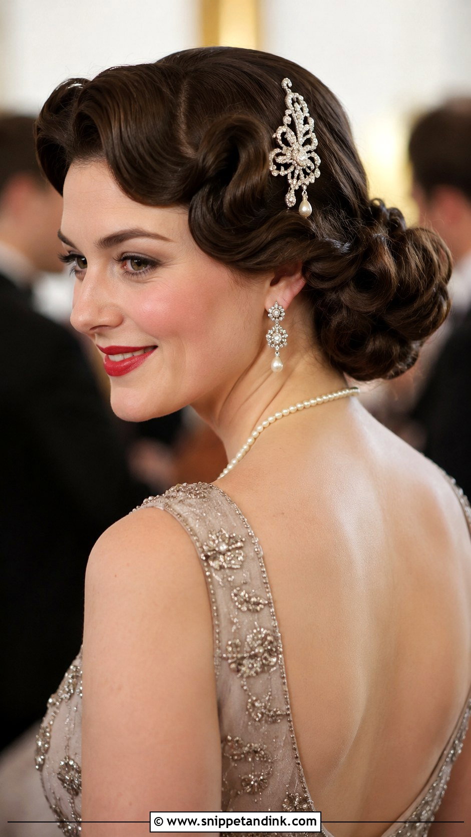 Vintage Inspired Updo - Snippet and Ink - 25 Hair Styles for Wedding Party