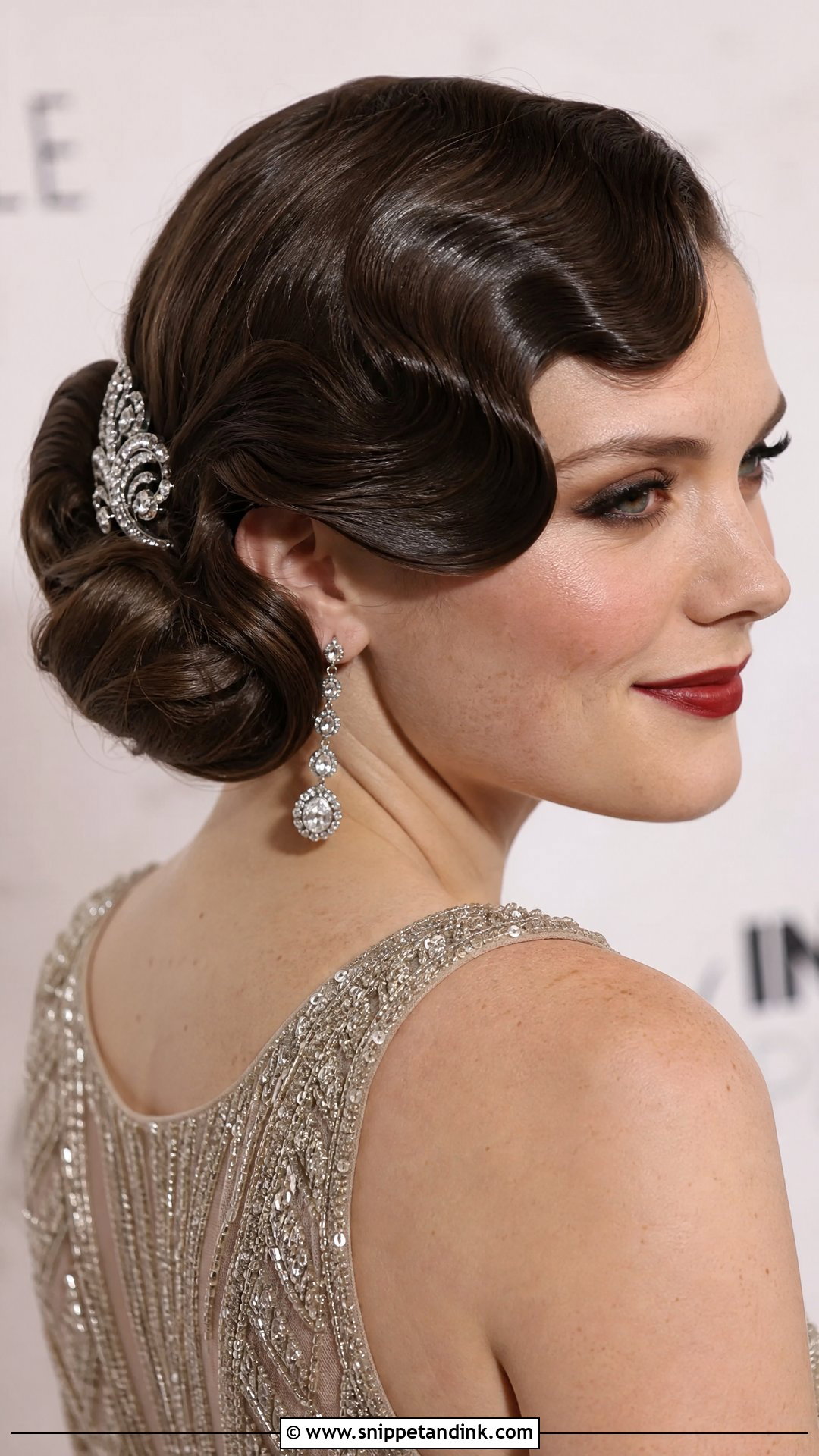 Vintage Inspired Updo With Finger Waves - Snippet and Ink - 20 Wedding Hair Updos