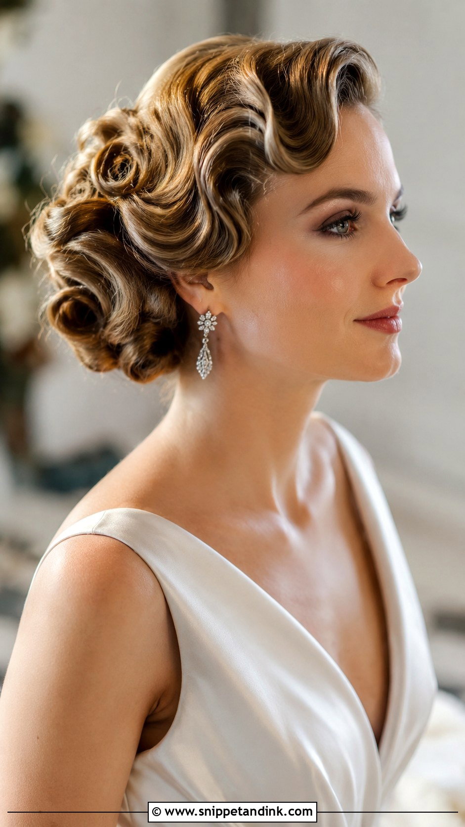 Vintage Inspired Updo - Snippet and Ink - 20 Simple Updo Wedding Hairstyles