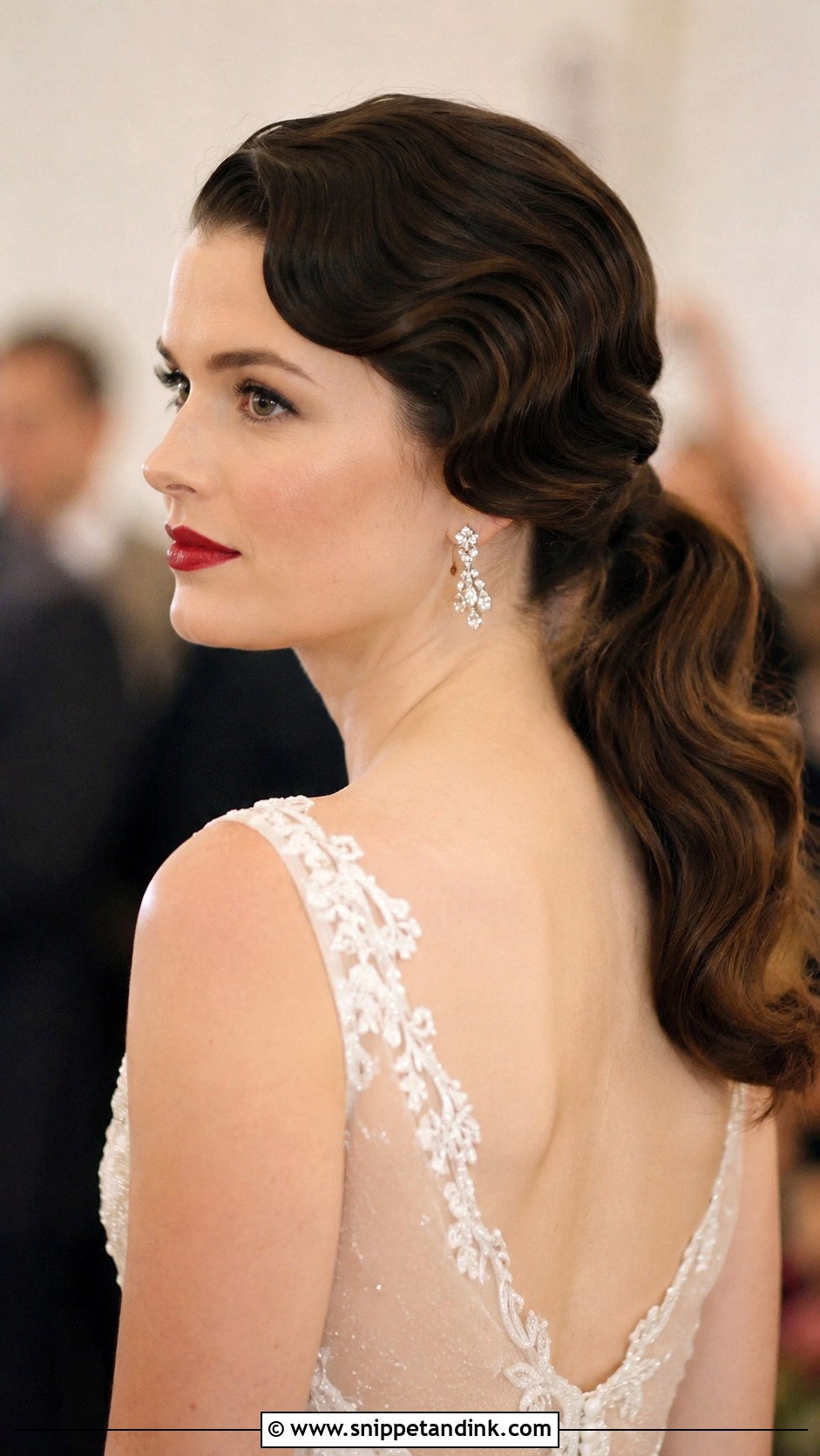 Vintage Inspired Wedding Ponytail - Snippet and Ink - 30 Pony Tailed Wedding Hairstyle Ideas