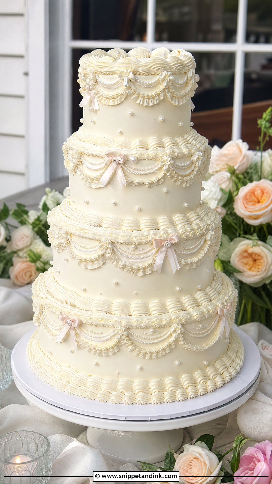 Vintage Lambeth Wedding Cake - Snippet and Ink - 20 Wedding Cake Aesthetic