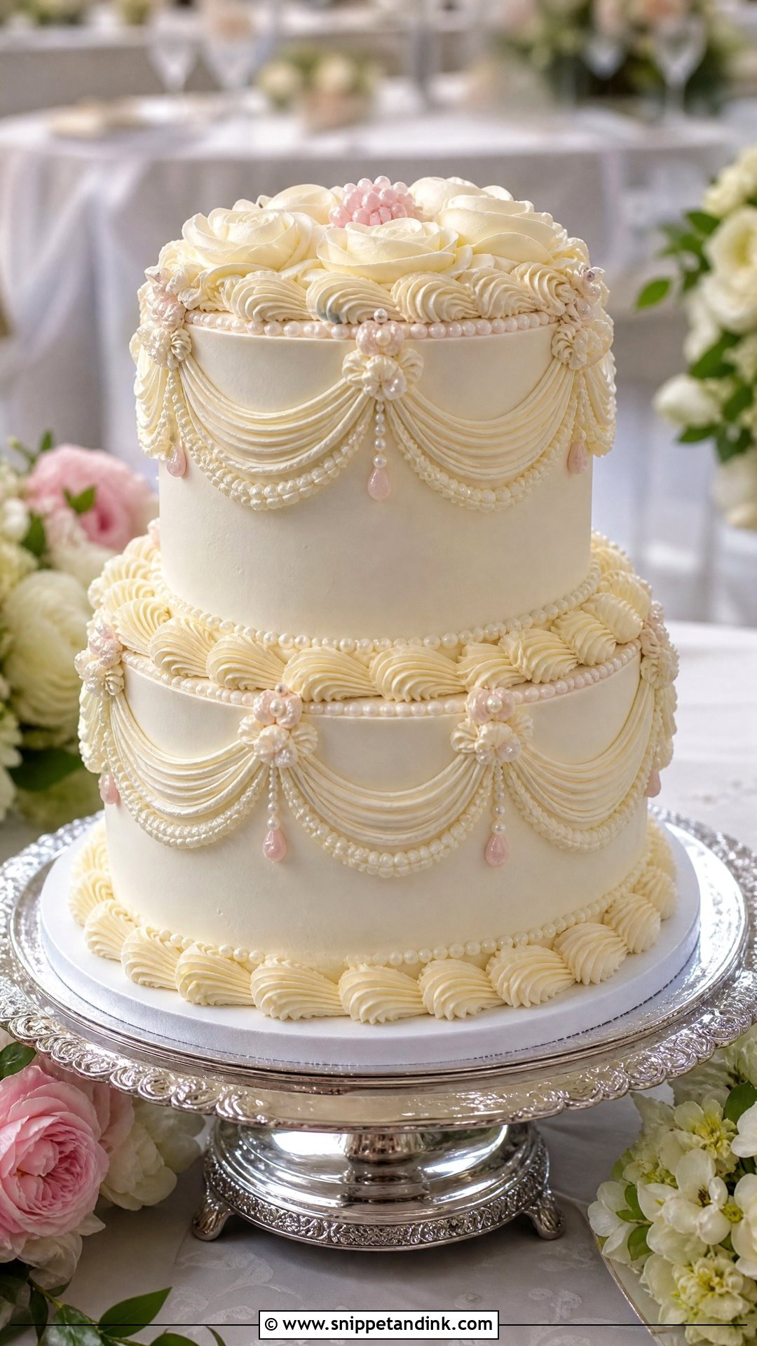 Vintage Lambeth Wedding Cake - Snippet and Ink - 25 Unique Wedding Cakes