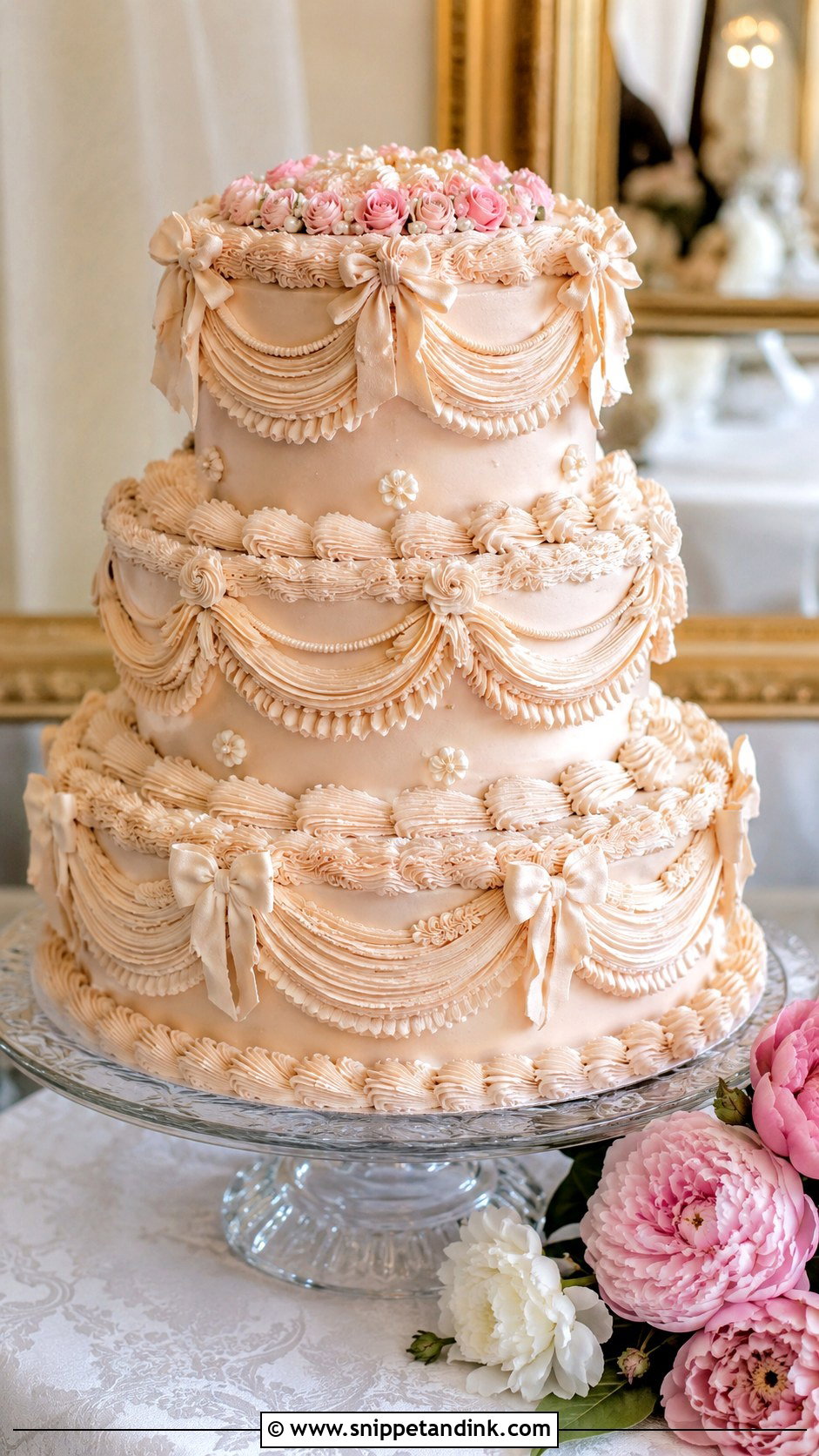 Vintage Lambeth Wedding Cake - Snippet and Ink - 20 Elegant Wedding Cakes