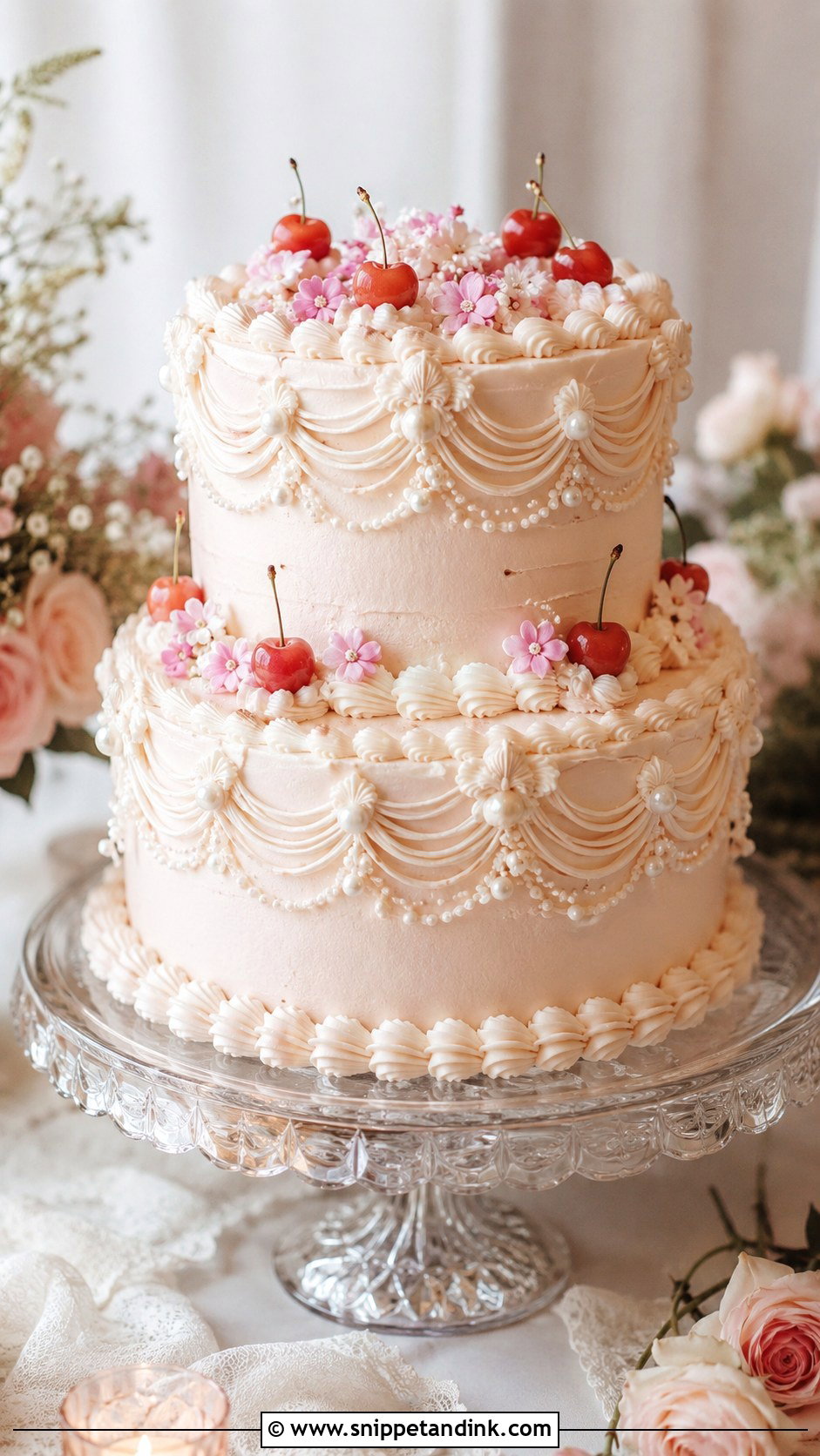 Vintage Lambeth Wedding Cake - Snippet and Ink - 20 Gorgeous Wedding Cake Ideas