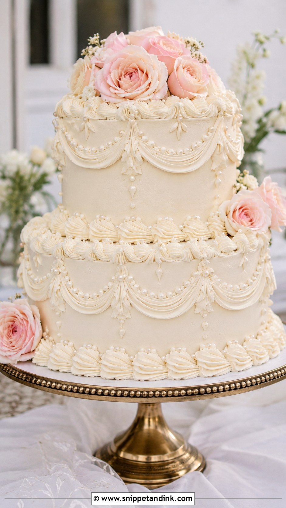 Vintage Lambeth Wedding Cake Display - Snippet and Ink - 20 Vintage Wedding Cake Display