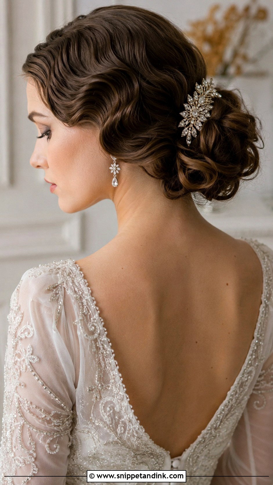 Vintage Loose Bun Wedding Hair - Snippet and Ink - 25 Loose Bun Wedding Hair Ideas