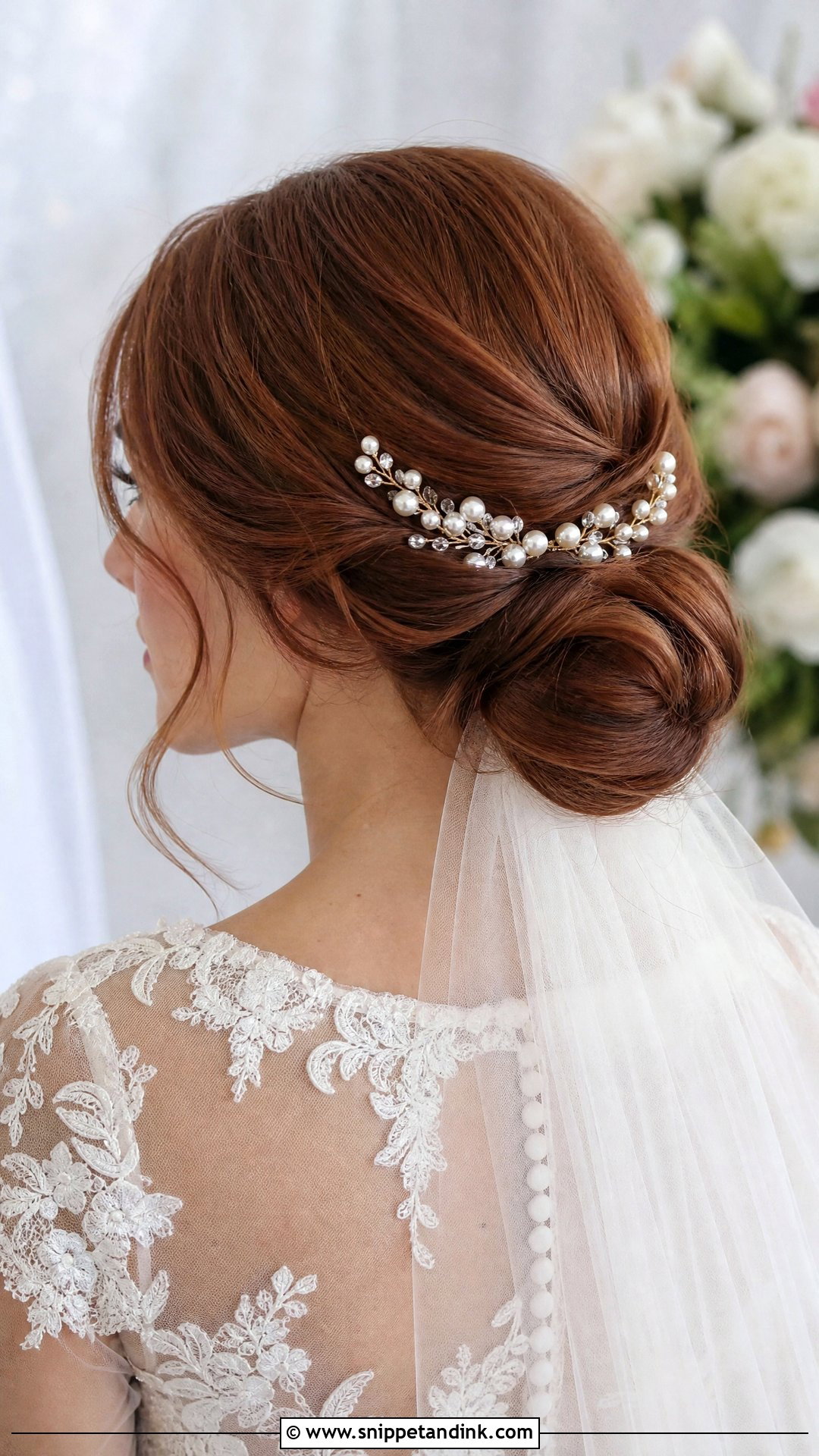 Vintage Low Bun Wedding Hairstyle - Snippet and Ink - 20 Retro Wedding Hair Ideas