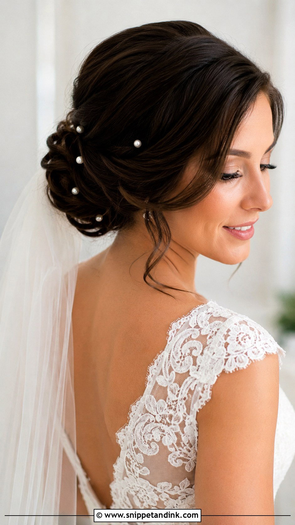 Vintage Low Chignon Wedding Hair - Snippet and Ink - 15 Retro Wedding Hairstyles