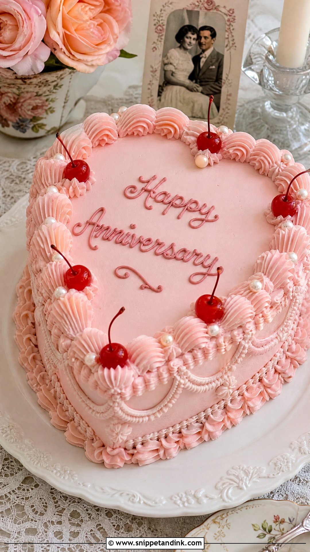 Vintage Marriage Anniversary Cake - Snippet and Ink - 20 Marriage Anniversary Cakes