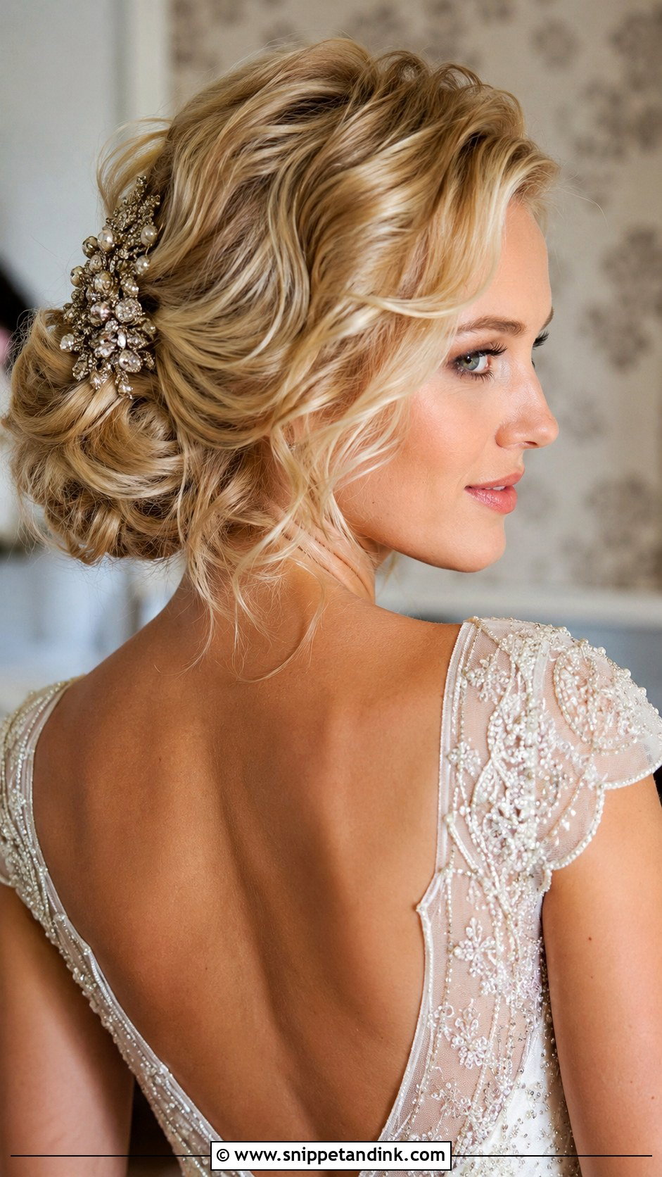 Vintage Messy Bun for Wedding - Snippet and Ink - 25 Messy Bun for Wedding Ideas