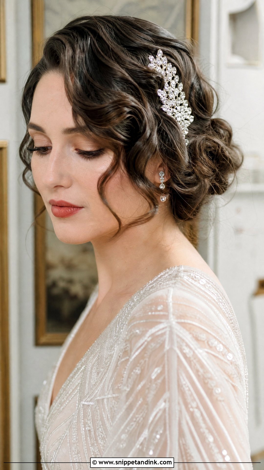 Vintage Messy Finger Waves - Snippet and Ink - 20 Messy Hair Styles for Wedding