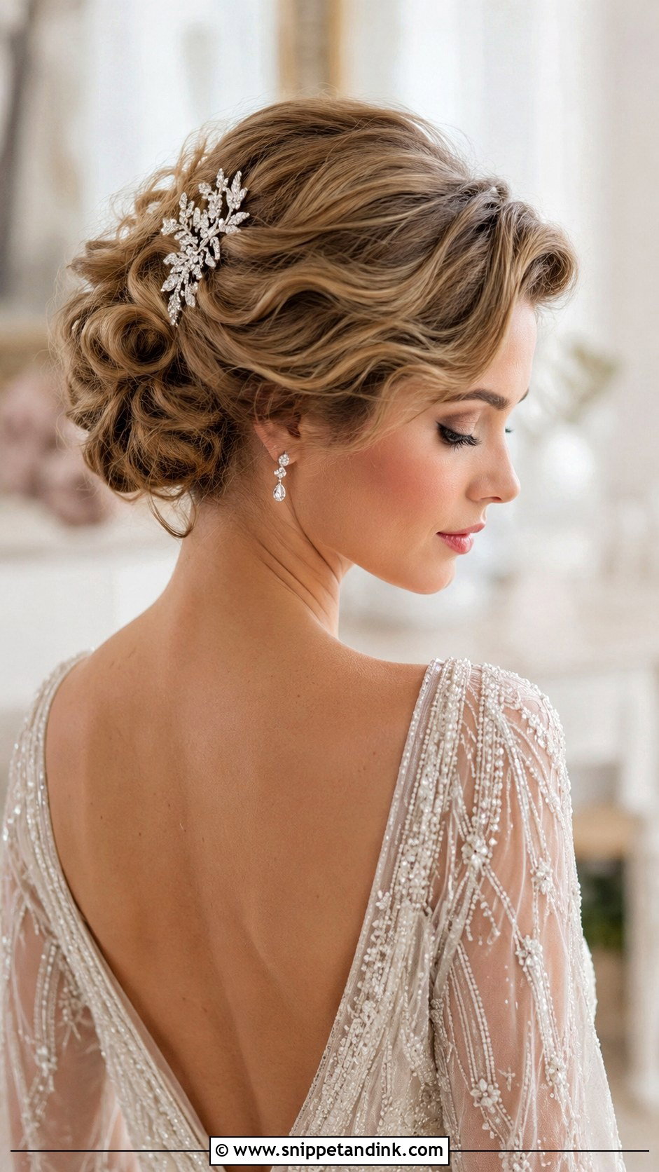 Vintage Messy Updo Wedding Hairstyle - Snippet and Ink - 30 Messy Updo Wedding Ideas