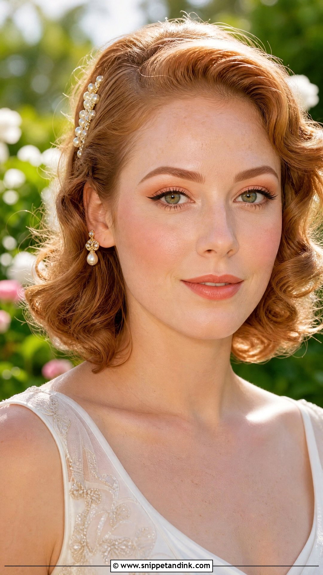 Vintage Peach Bridal Makeup - Snippet and Ink - 25 Vintage Bridal Makeup Ideas