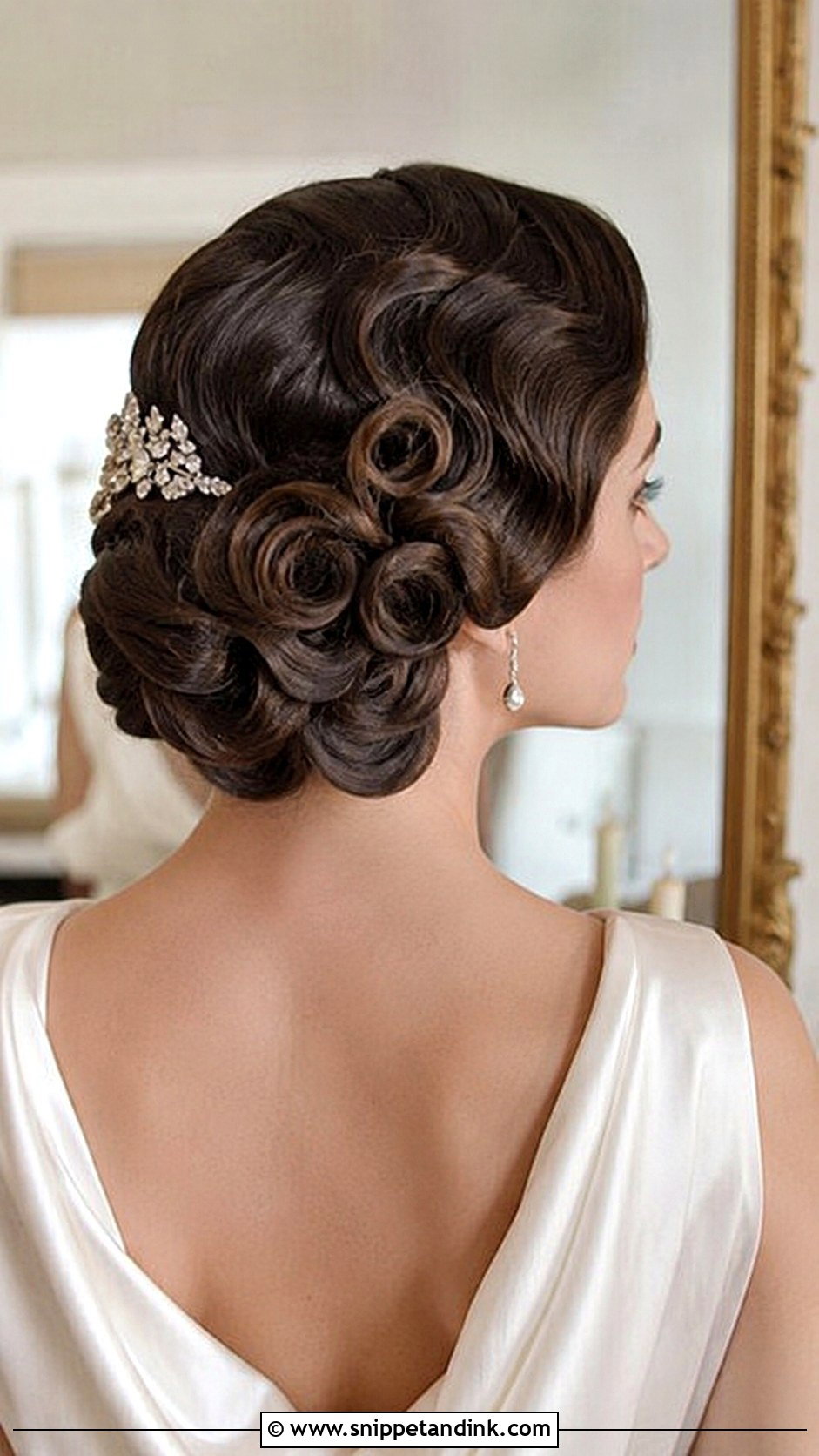 Vintage Pin Curl Updo Tutorial - Snippet and Ink - 20 Bridal Hairstyle Tutorial Ideas